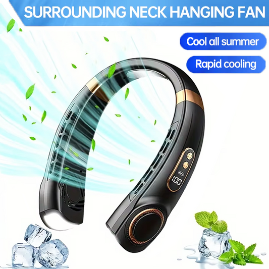 Silent Neck Hanging Fan Type-C Portable Bladeless Mini Rechargeable