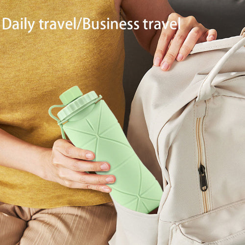 Folding Silicone Water Bottle 600ml