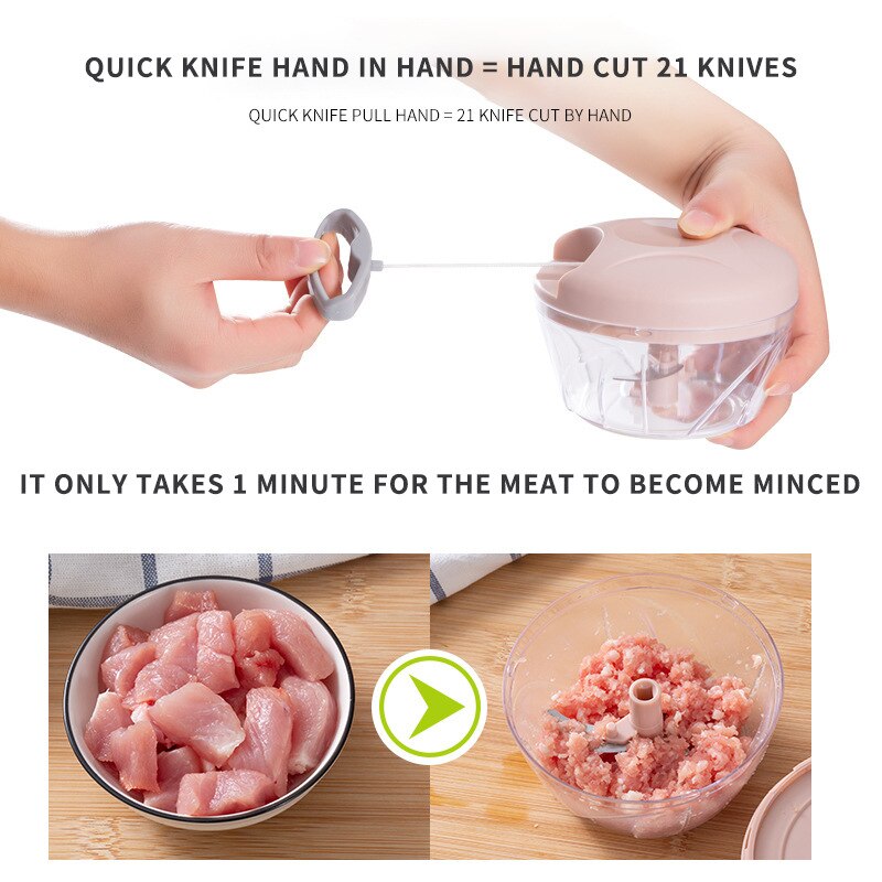 500ML/900ML Household Kitchen Chopper