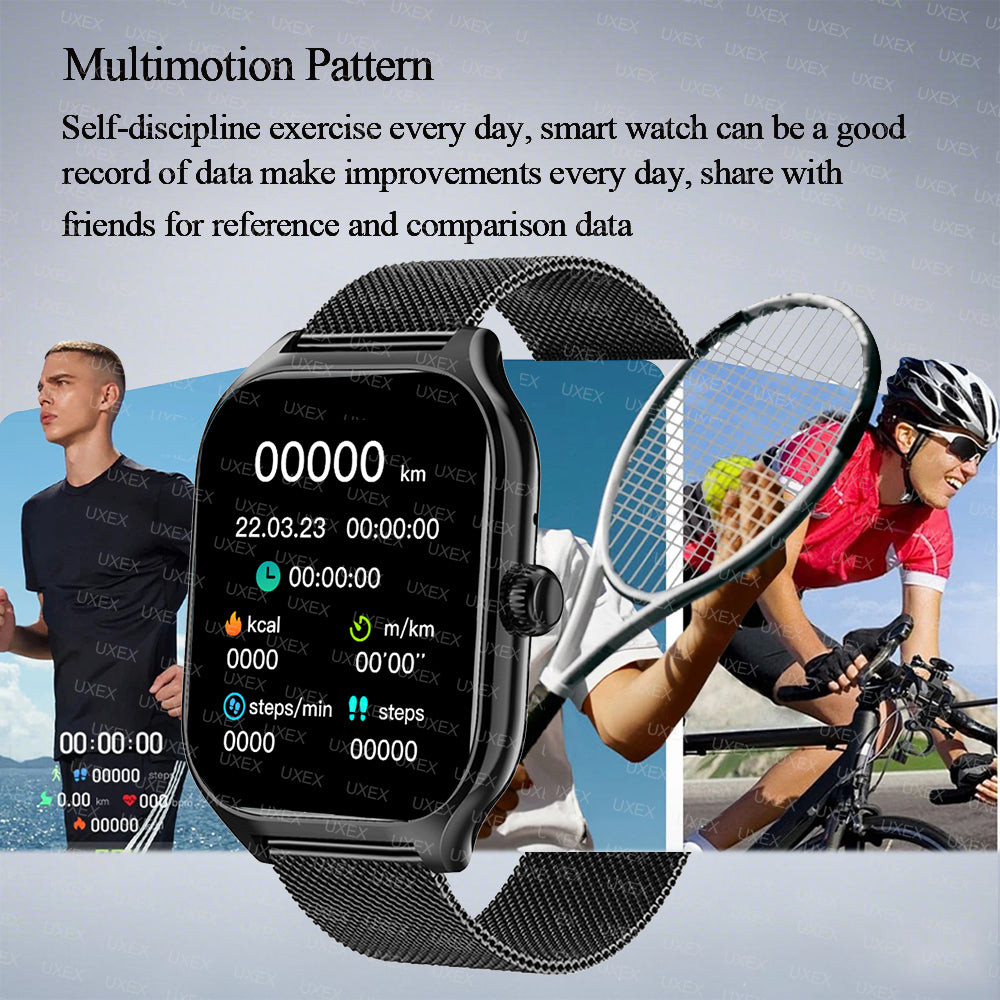 Smart Watch Full Touch Screen Sports Fitness Watch Bluetooth