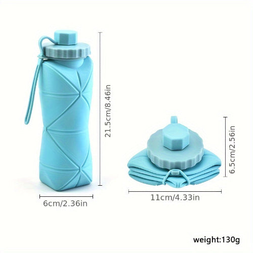 Folding Silicone Water Bottle 600ml