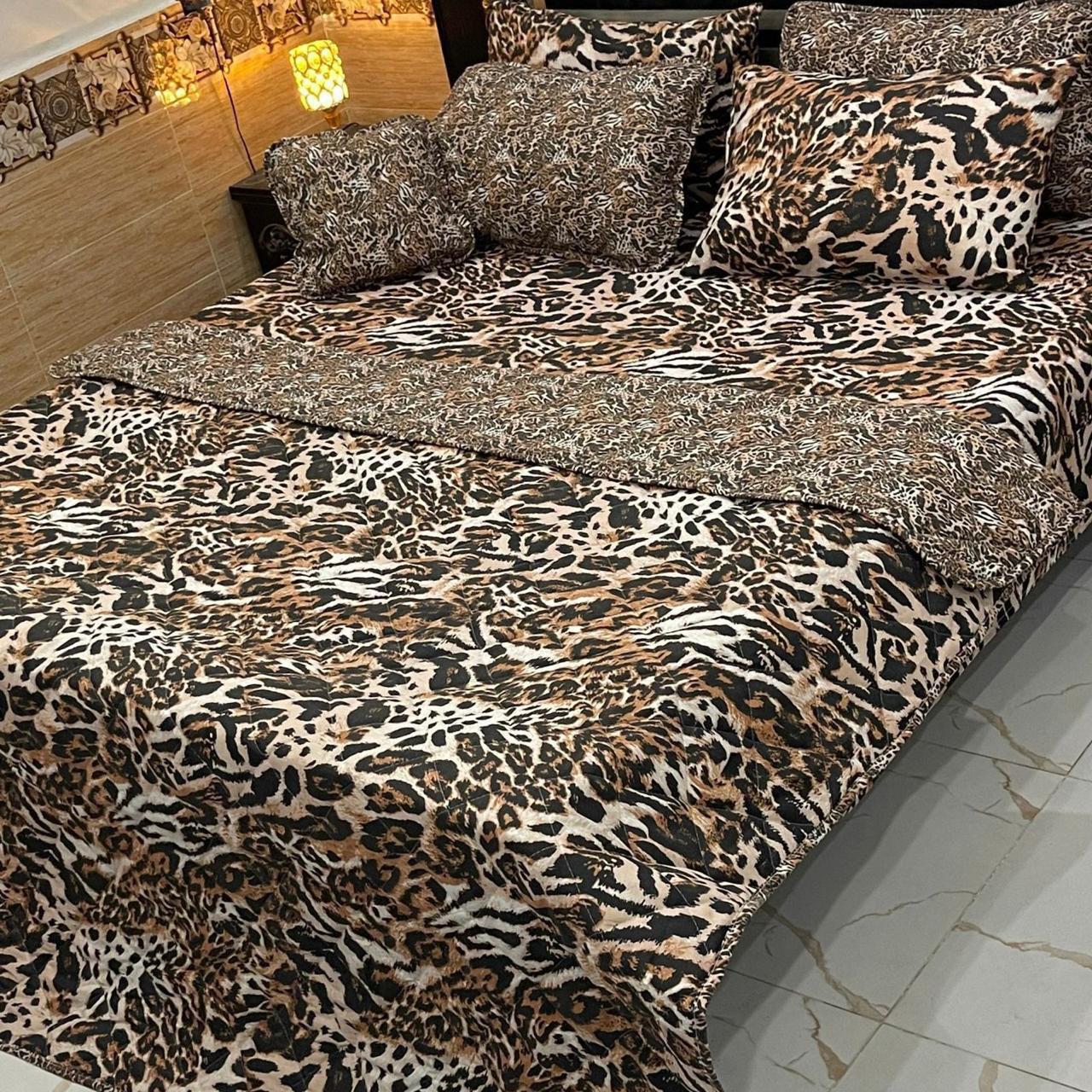 Elegant 7Pcs Printed Comforter Bedding Set – King Size