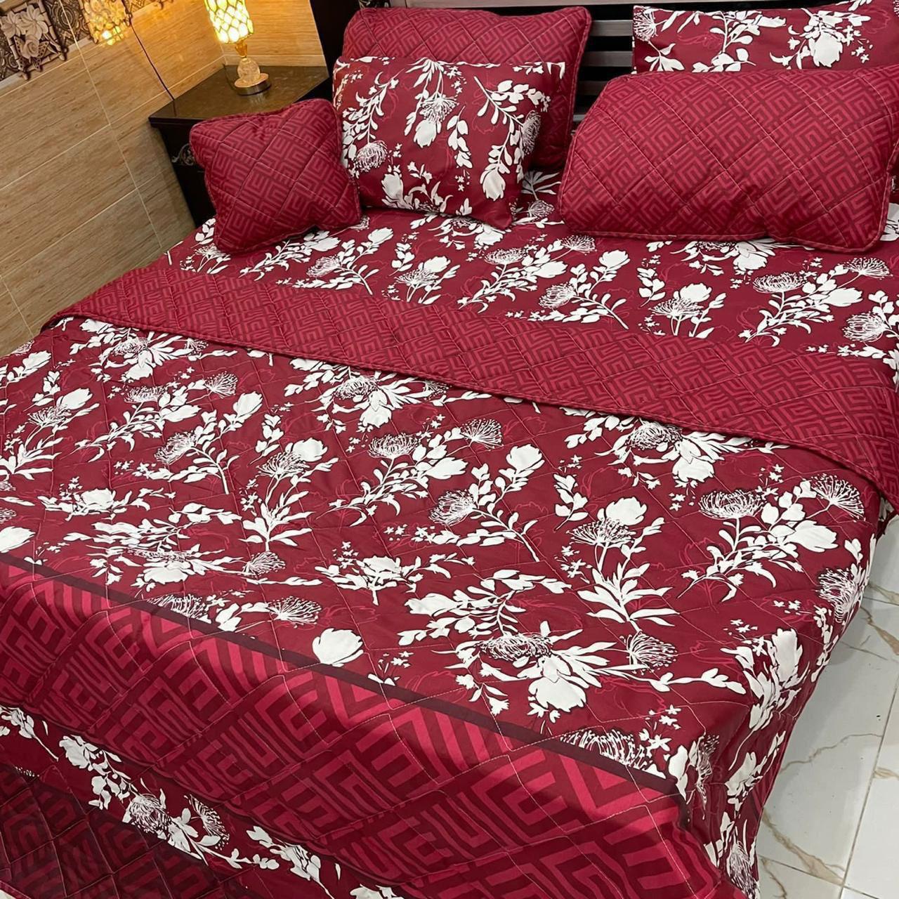 Elegant 7Pcs Printed Comforter Bedding Set – King Size