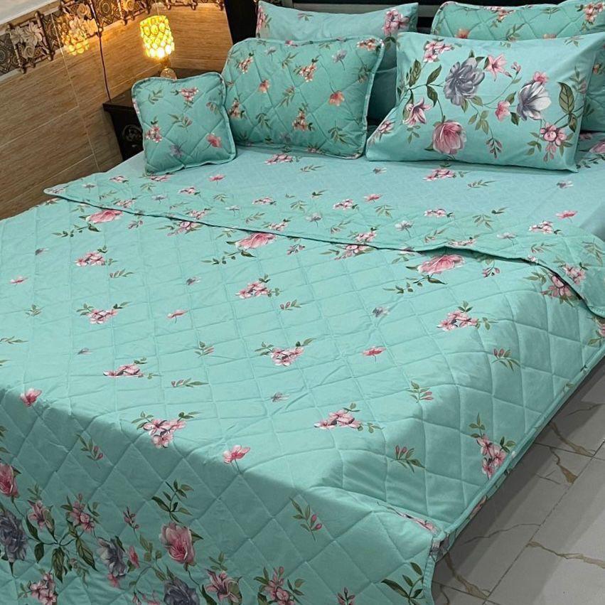 Elegant 7Pcs Printed Comforter Bedding Set – King Size