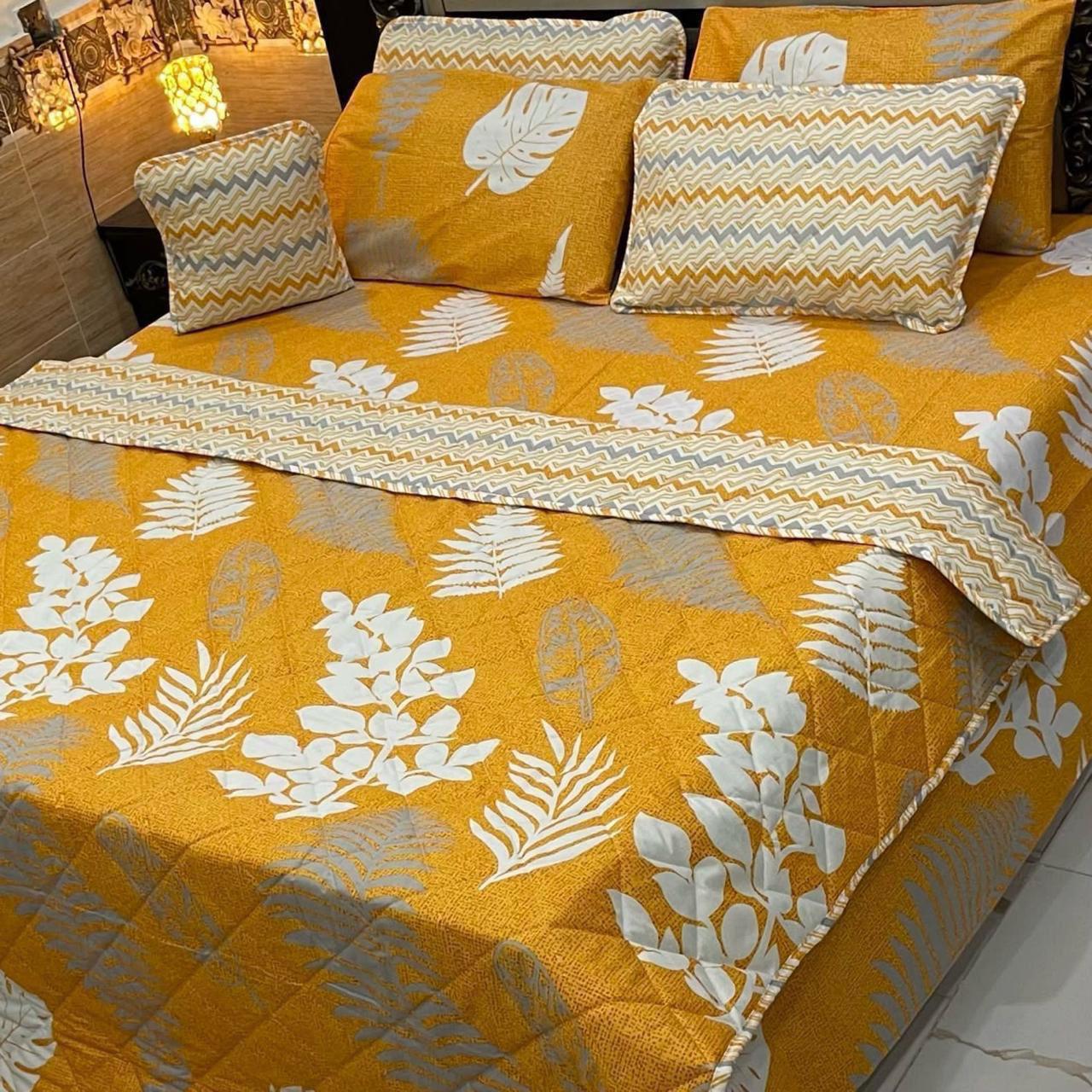 Elegant 7Pcs Printed Comforter Bedding Set – King Size