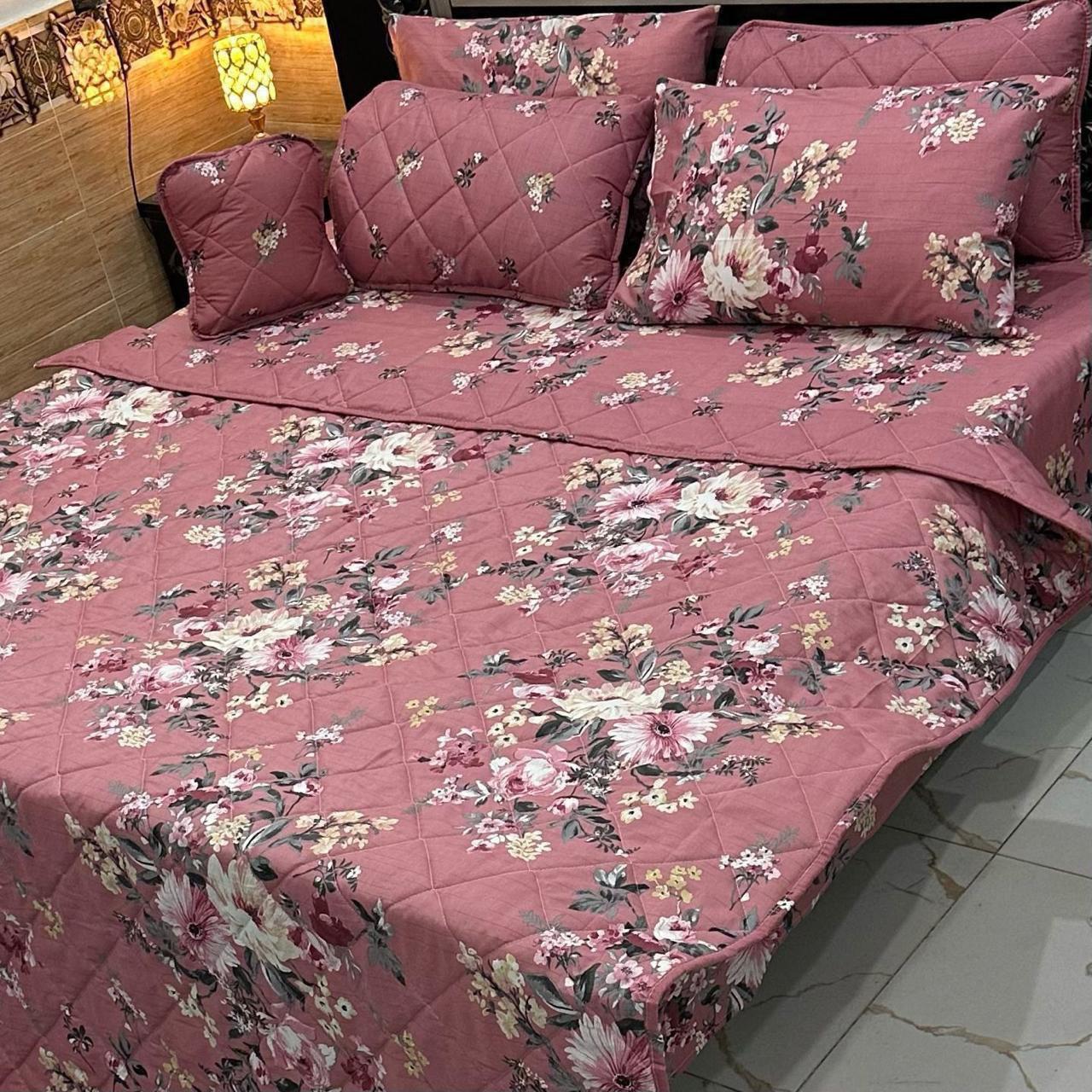 Elegant 7Pcs Printed Comforter Bedding Set – King Size