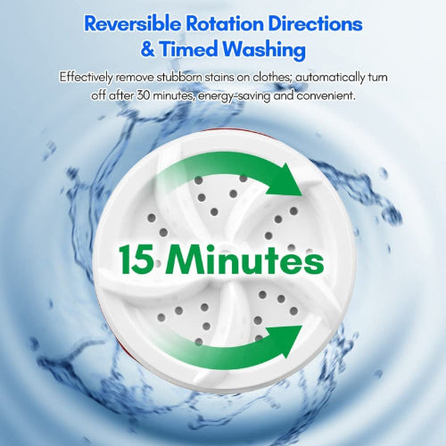 Mini Washing Machine Portable USB Ultrasonic Washer Machine 30 MINS Timing
