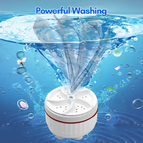 Mini Washing Machine Portable USB Ultrasonic Washer Machine 30 MINS Timing