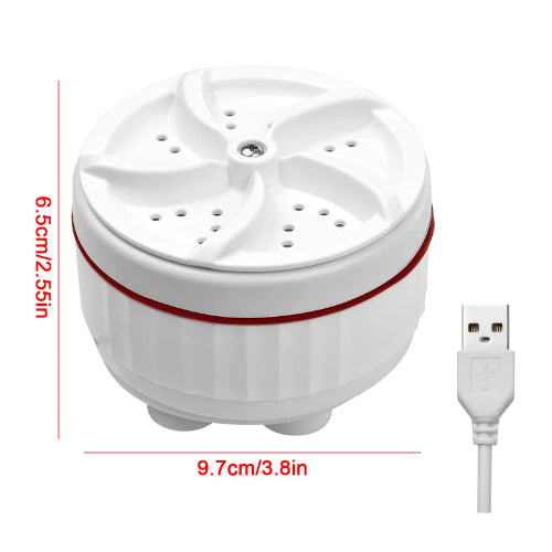 Mini Washing Machine Portable USB Ultrasonic Washer Machine 30 MINS Timing