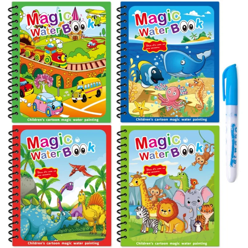 Magic Water Drawing Book Reusable