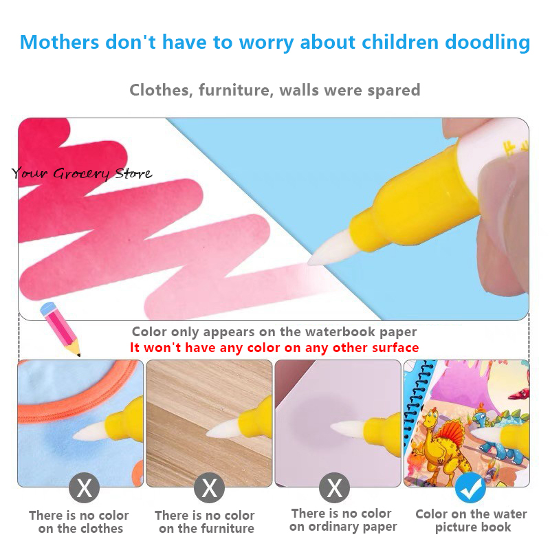 Magic Water Drawing Book Reusable