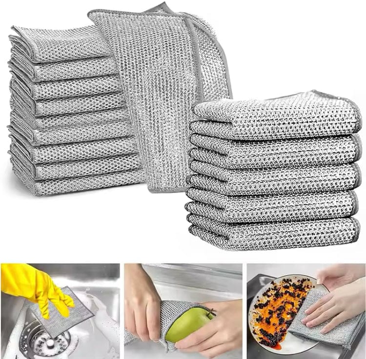 5/10 Pcs Non-Scratch Steel Wire Dishcloth + Free Delivery on purchase of 10