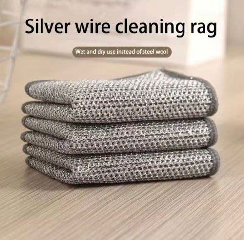 5/10 Pcs Non-Scratch Steel Wire Dishcloth + Free Delivery on purchase of 10