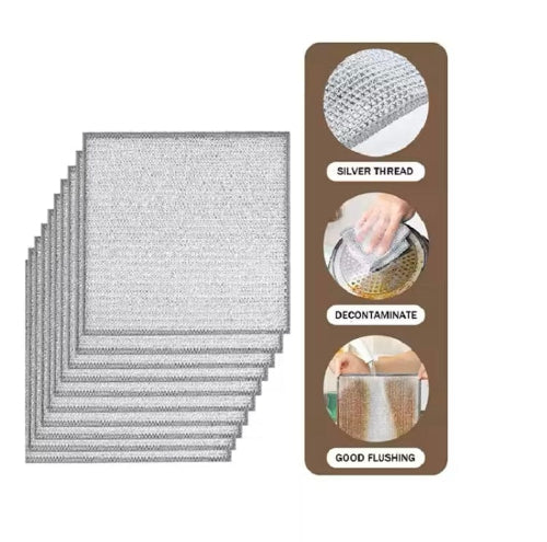 5/10 Pcs Non-Scratch Steel Wire Dishcloth + Free Delivery on purchase of 10